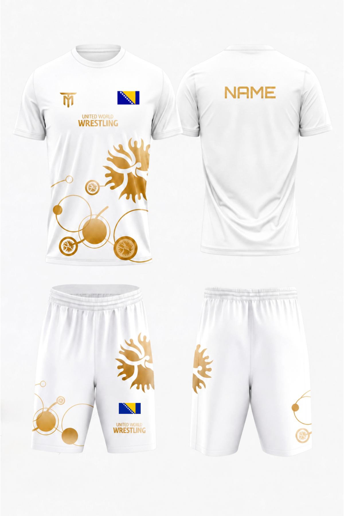 CUSTOM BOSNIA WHITE GOLD SET
