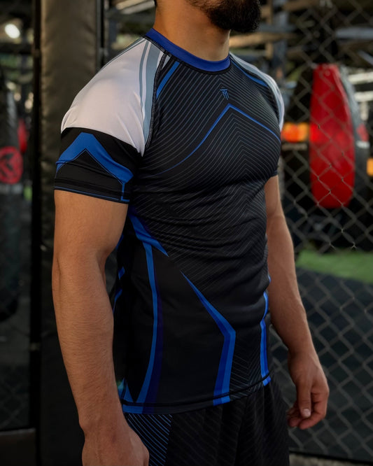 ASCEND-X BLUE RASHGUARD SHORT