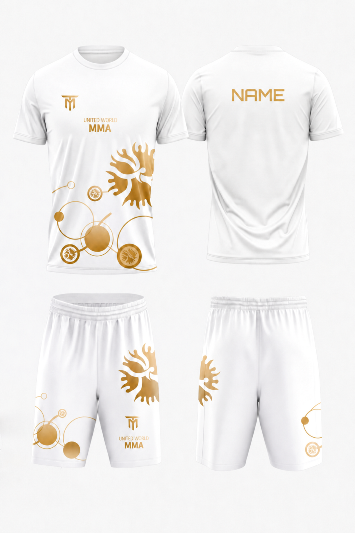 WORLD MMA WHITE GOLD SET