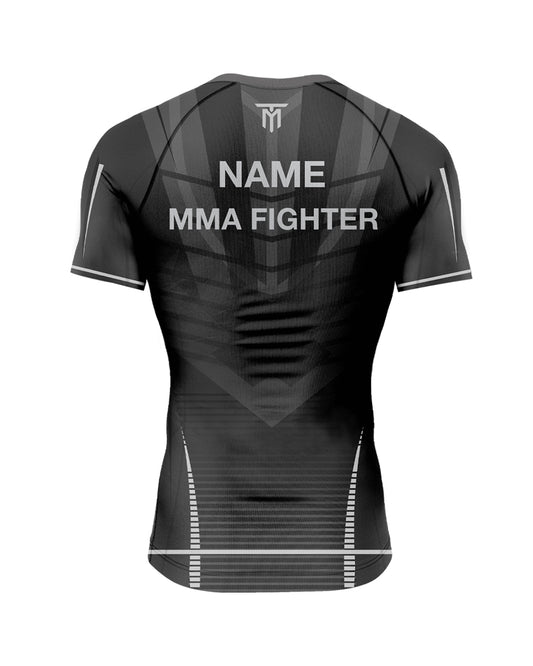 CUSTOM MMA GREY NOVA STRIKE RASHGUARD SHORT