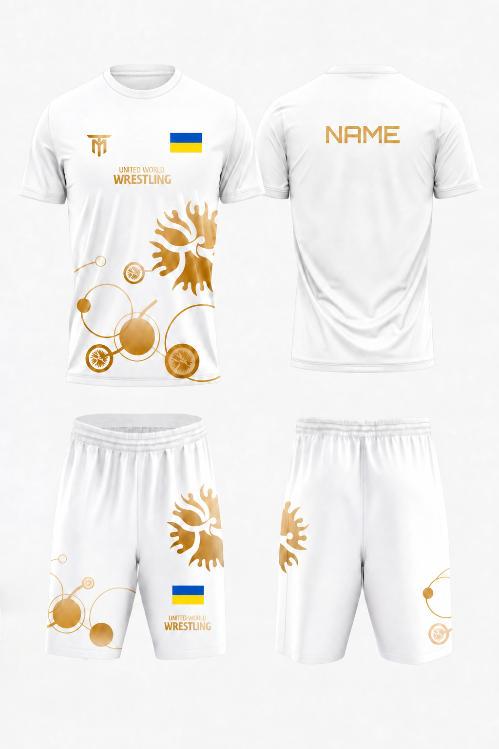 CUSTOM UKRAINE WHITE GOLD SET