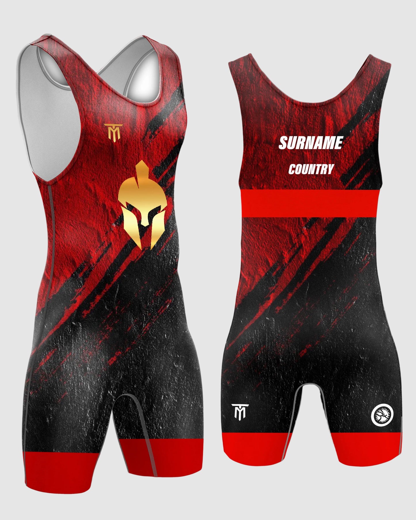 TYMRON GLADIATOR SINGLET RED