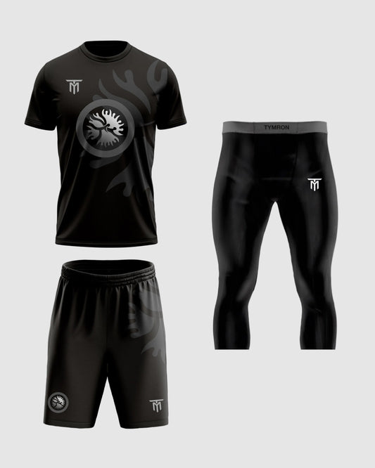 CUSTOM MIDNIGHT EDITION SET + BLACK TRAINING LEGGINGS 3/4 PACK