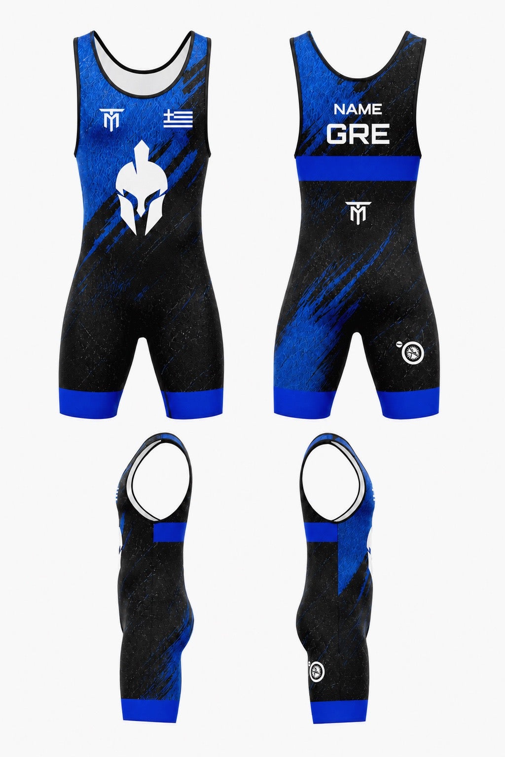 GREECE GLADIATOR SINGLET BLUE