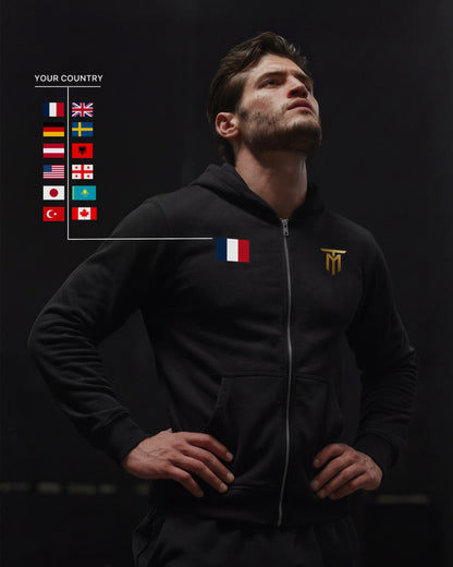 TYMRON CUSTOM ATHLETIC ZIP-HOODIE