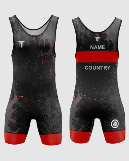AZURE SHADOW SINGLET RED