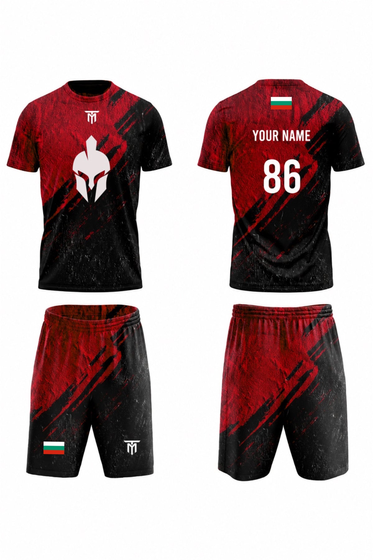 BULGARIA CUSTOM RED GLADIATOR SET