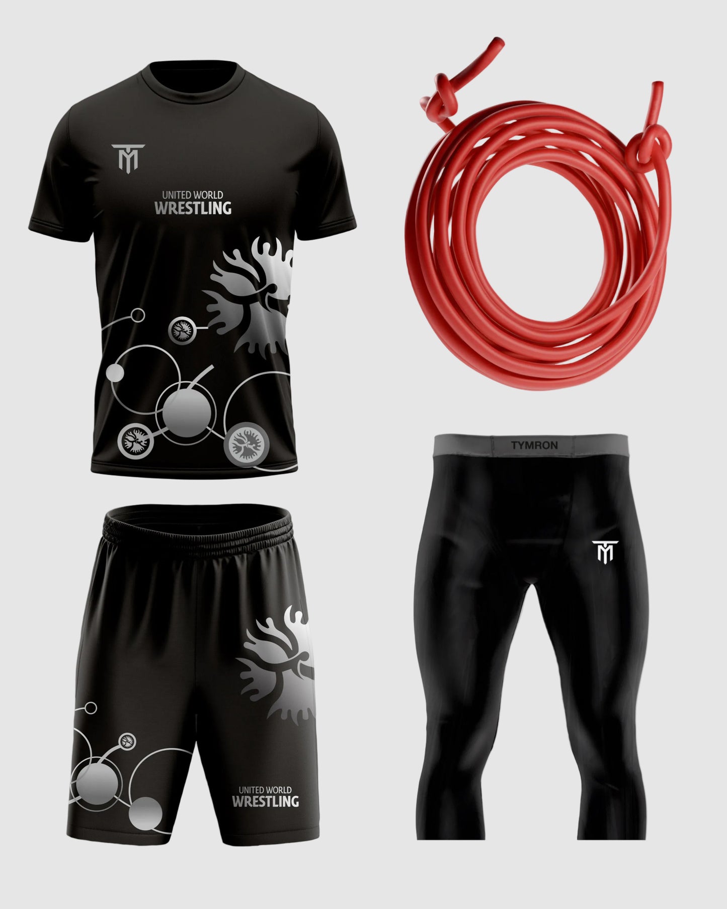 IMPERIAL BLACK SILVER SET + LEGGING 3/4 + TRAINING BAND 14MM TRAINING PACK