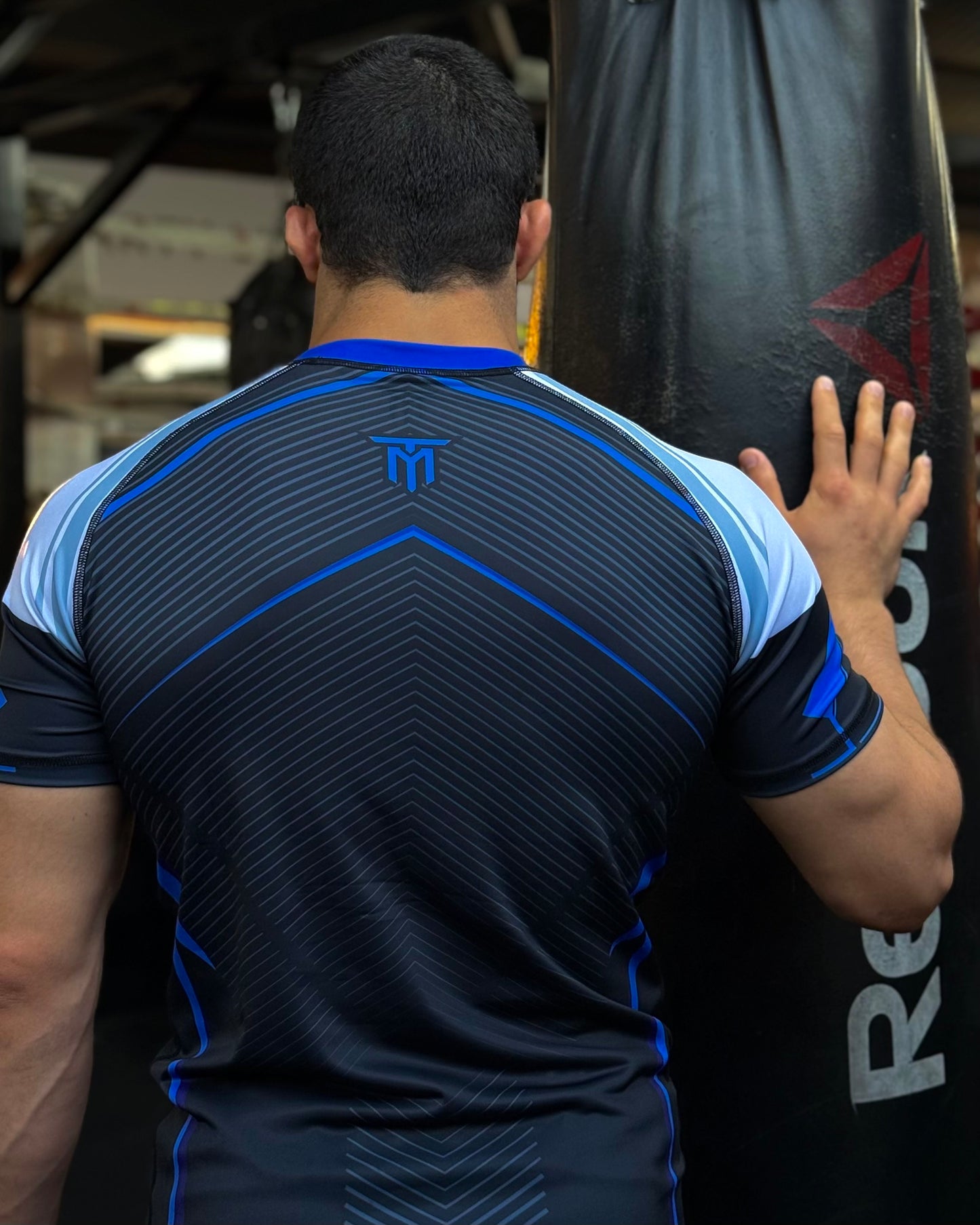 TYMRON ASCEND-X BLUE RASHGUARD SHORT SLEEVE