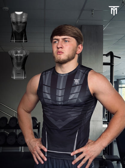 GREY NOVA STRIKE TANK TOP
