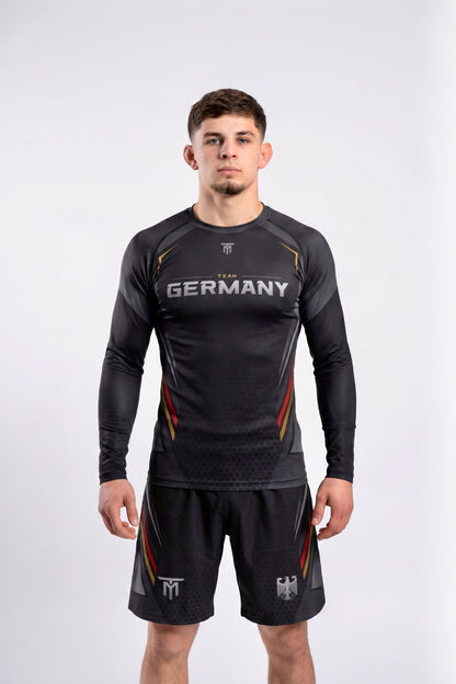 GERMANY NATIONAL RASHGUARD LONG + ATHLETIC SHORTS PACK