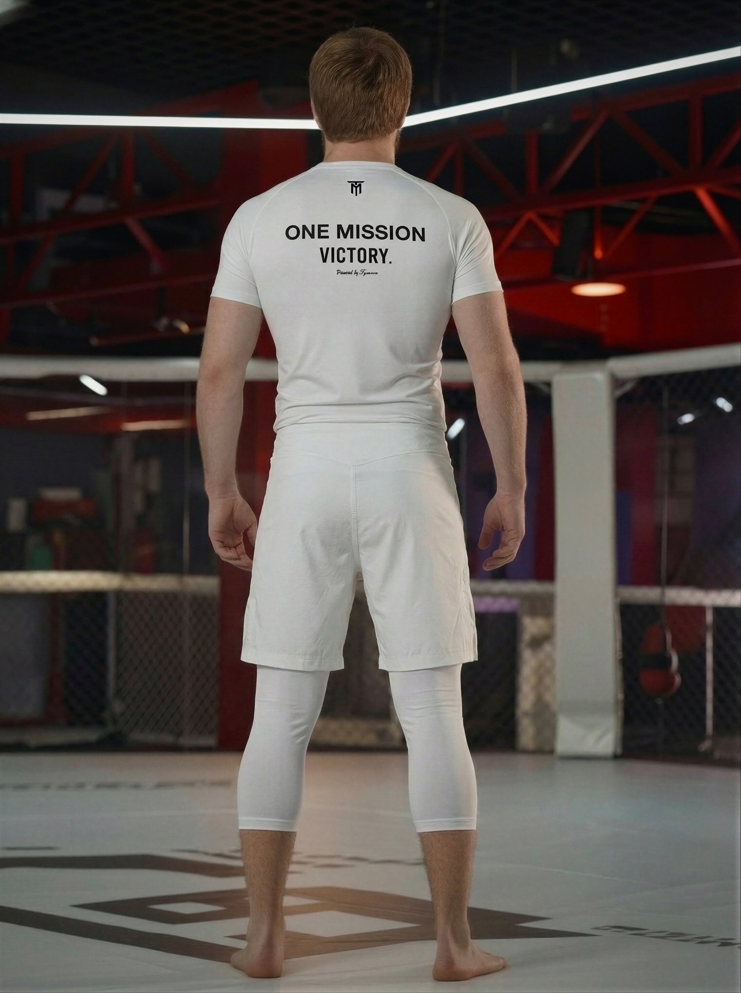 ONE MISSION VICTORY SET + TRAINING LEGGINGS 3/4 WHITE PACK