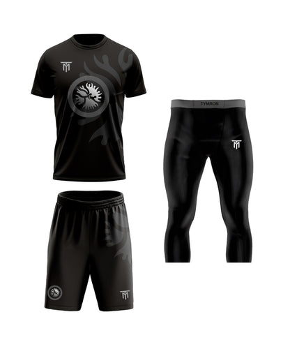 CUSTOM MIDNIGHT EDITION SET + BLACK TRAINING LEGGINGS 3/4 PACK