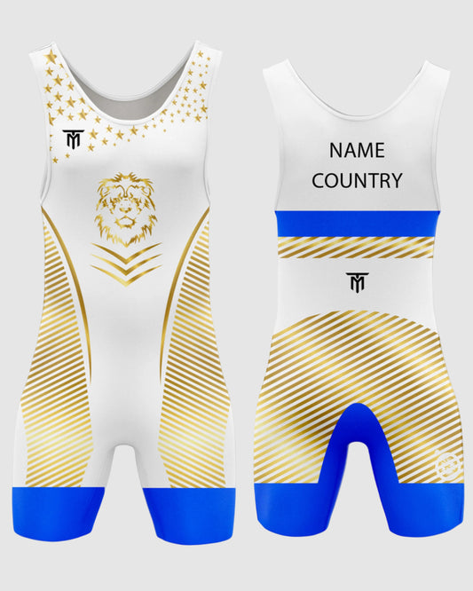 AURUM STAR LION SINGLET BLUE