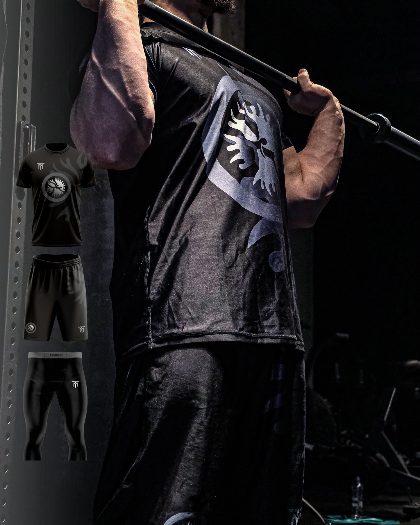 CUSTOM MIDNIGHT EDITION SET + BLACK TRAINING LEGGINGS 3/4 PACK