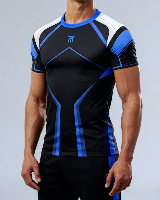 ASCEND-X BLUE RASHGUARD SHORT