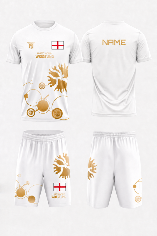 CUSTOM ENGLAND WHITE GOLD SET