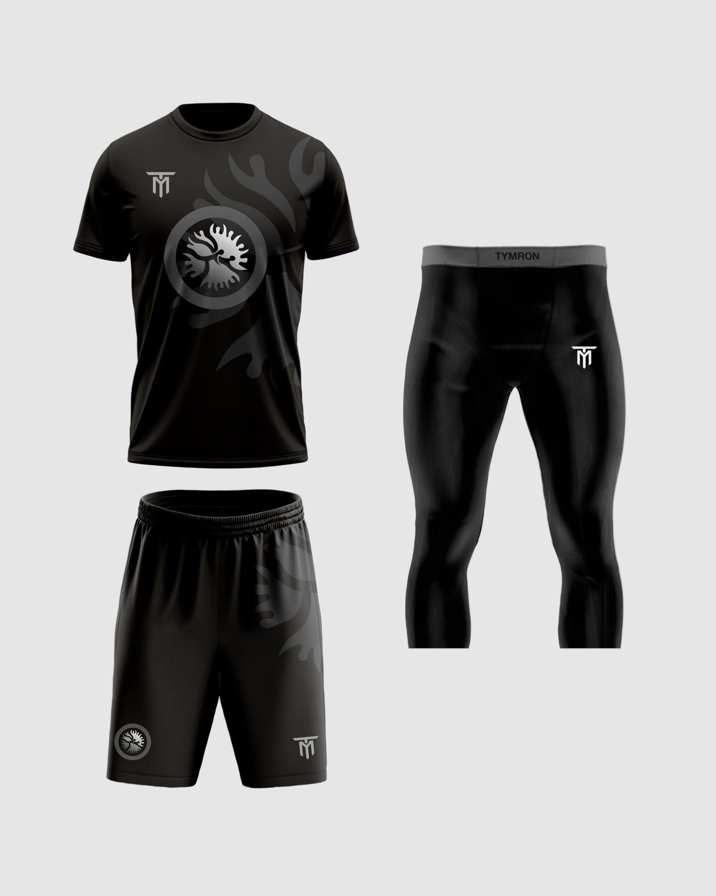 CUSTOM MIDNIGHT EDITION SET + BLACK TRAINING LEGGINGS 3/4 PACK