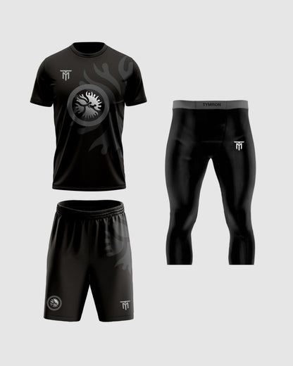 CUSTOM MIDNIGHT EDITION SET + BLACK TRAINING LEGGINGS 3/4 PACK