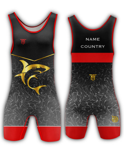 SURVX SHARK SINGLET RED