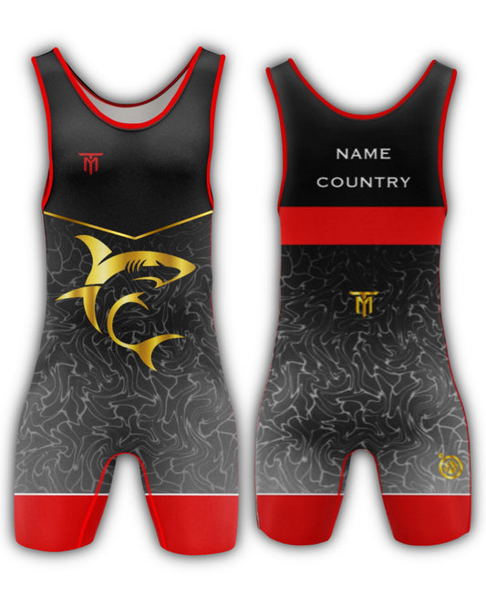 SURVX SHARK SINGLET RED