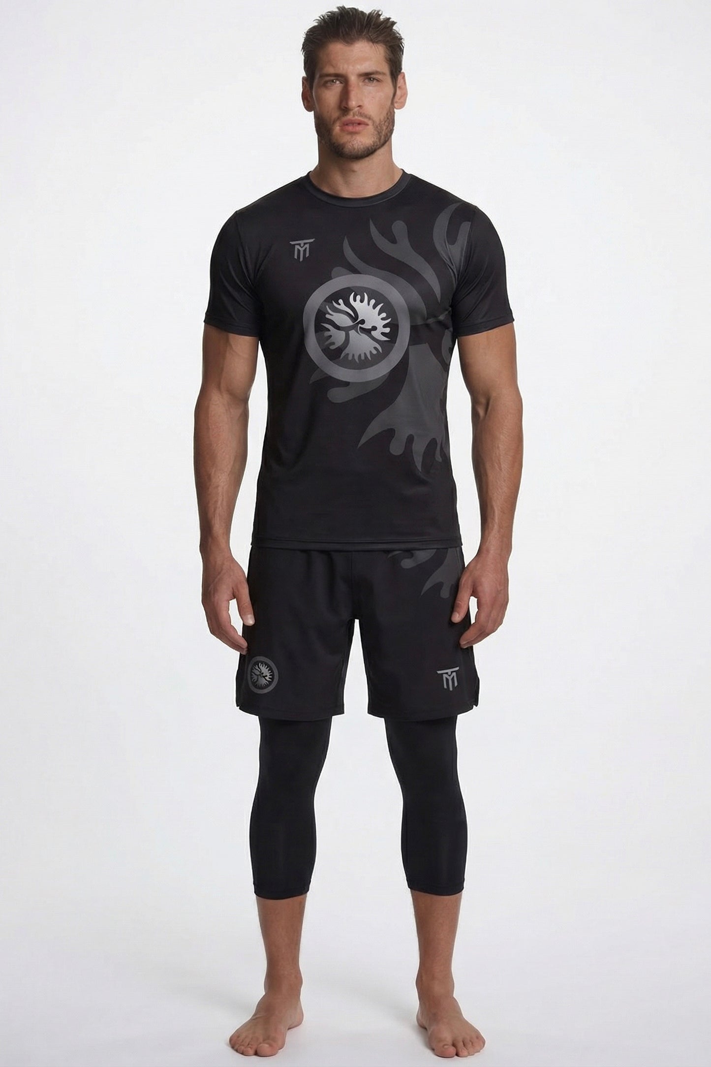 CUSTOM MIDNIGHT EDITION SET + BLACK TRAINING LEGGINGS 3/4 PACK