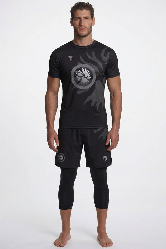 CUSTOM MIDNIGHT EDITION SET + BLACK TRAINING LEGGINGS 3/4 PACK